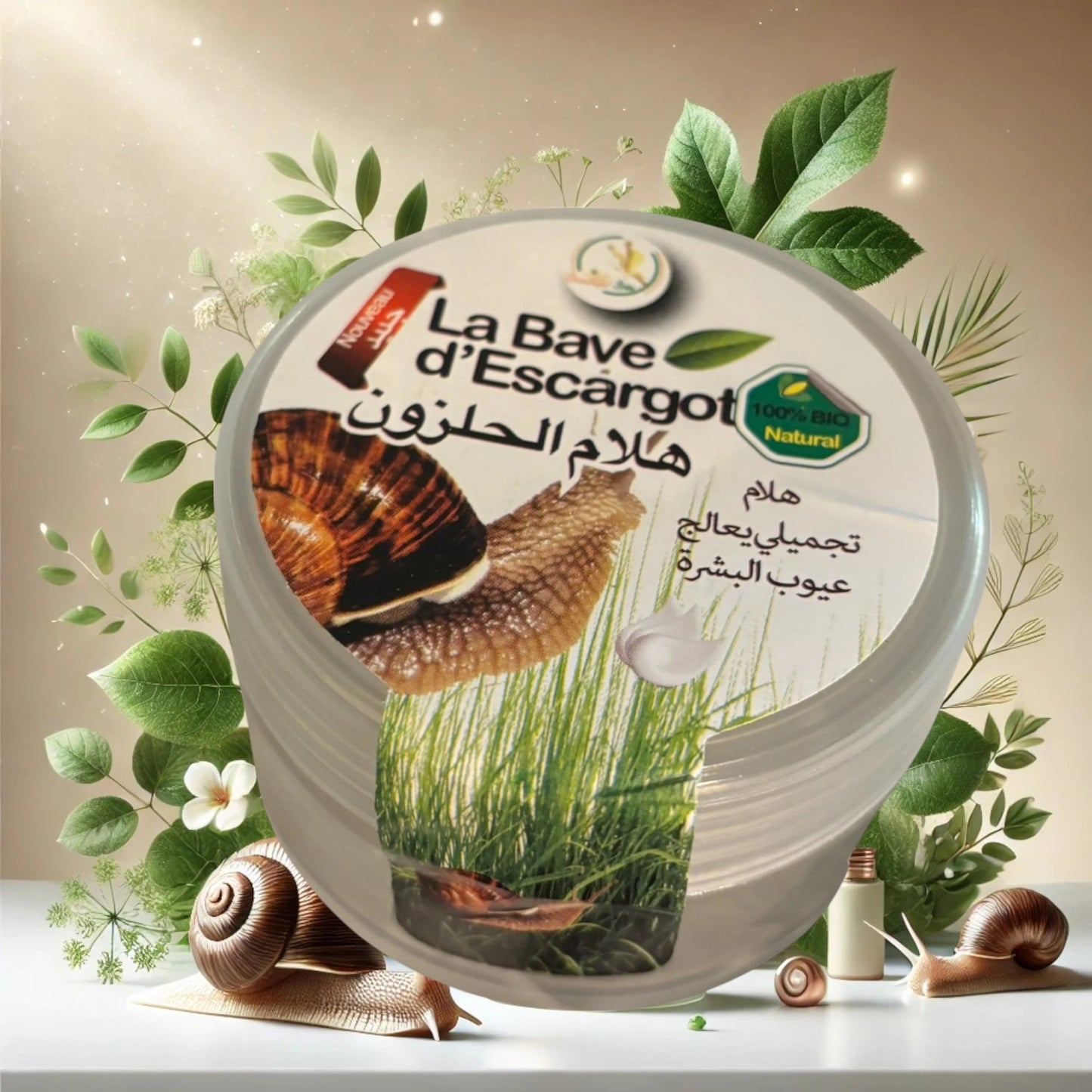 %100 Doğal Salyangoz Salyası Kremi – Olağanüstü Nemlendirme ve Yenilenme