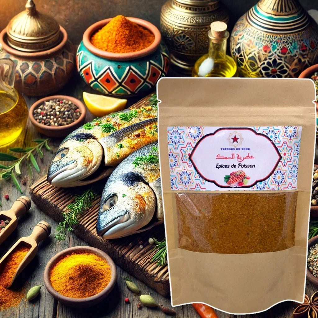 Melange Epice pour Poisson Moulue Bio 45g- Epice Naturelle et Artisanale