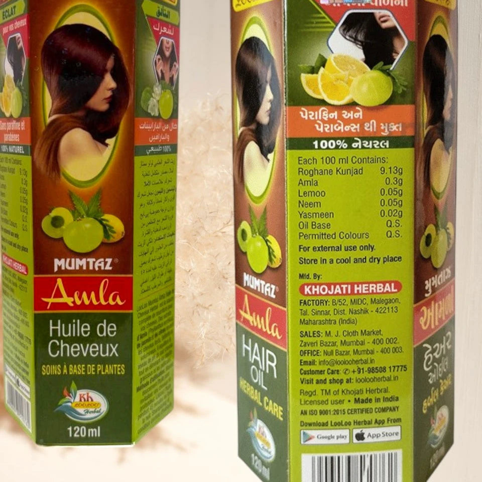 Huile d'Amla 120 ml – Soin Capillaire Naturel