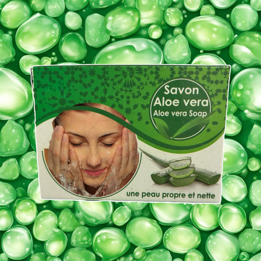 Al ASSILLE Jabón de Aloe Vera Bio - Calmante e Hidratante 100g