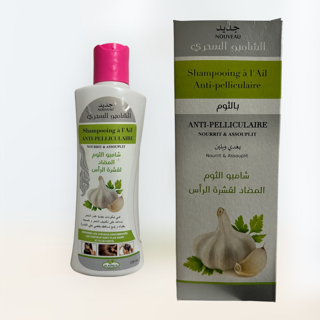 Shampoing Anti-Pelliculaire a l'Ail - 200ml - AL ASSILLE -