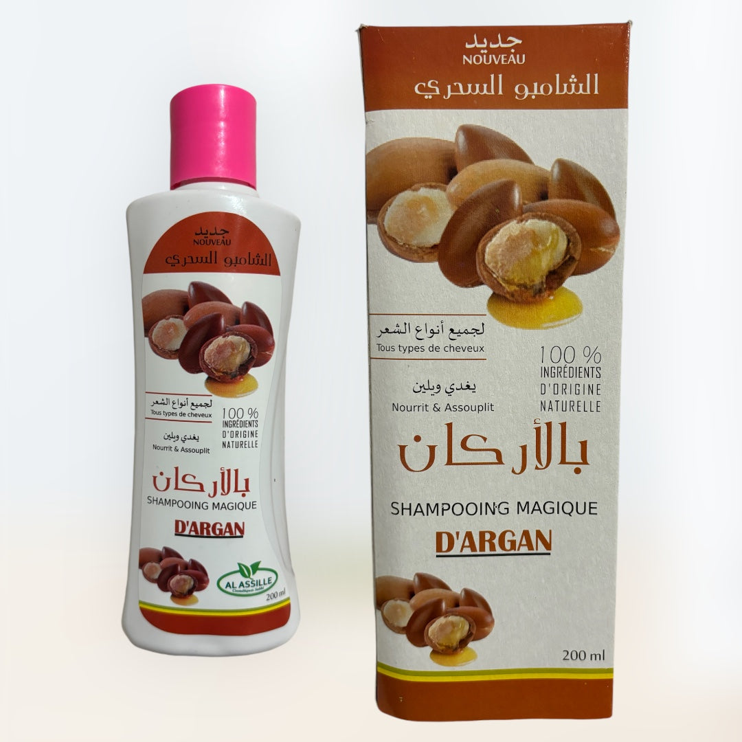 Shampoing Nourrissant et Assouplissant a l'Argan - 200ml - AL ASSILLE -