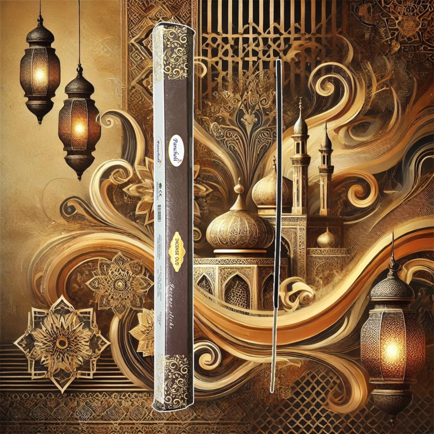 Bastoncini di Incenso Pancholi - Profumo Oud (16 bastoncini)
