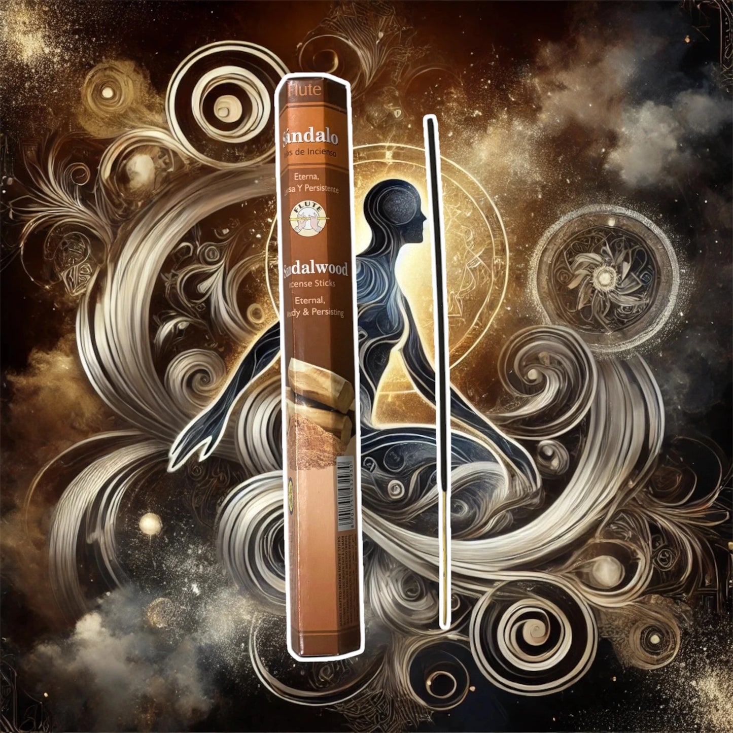 Bastoncini di Incenso Sandalo - Profumo Legno di Flauto Eterno (16 bastoncini)