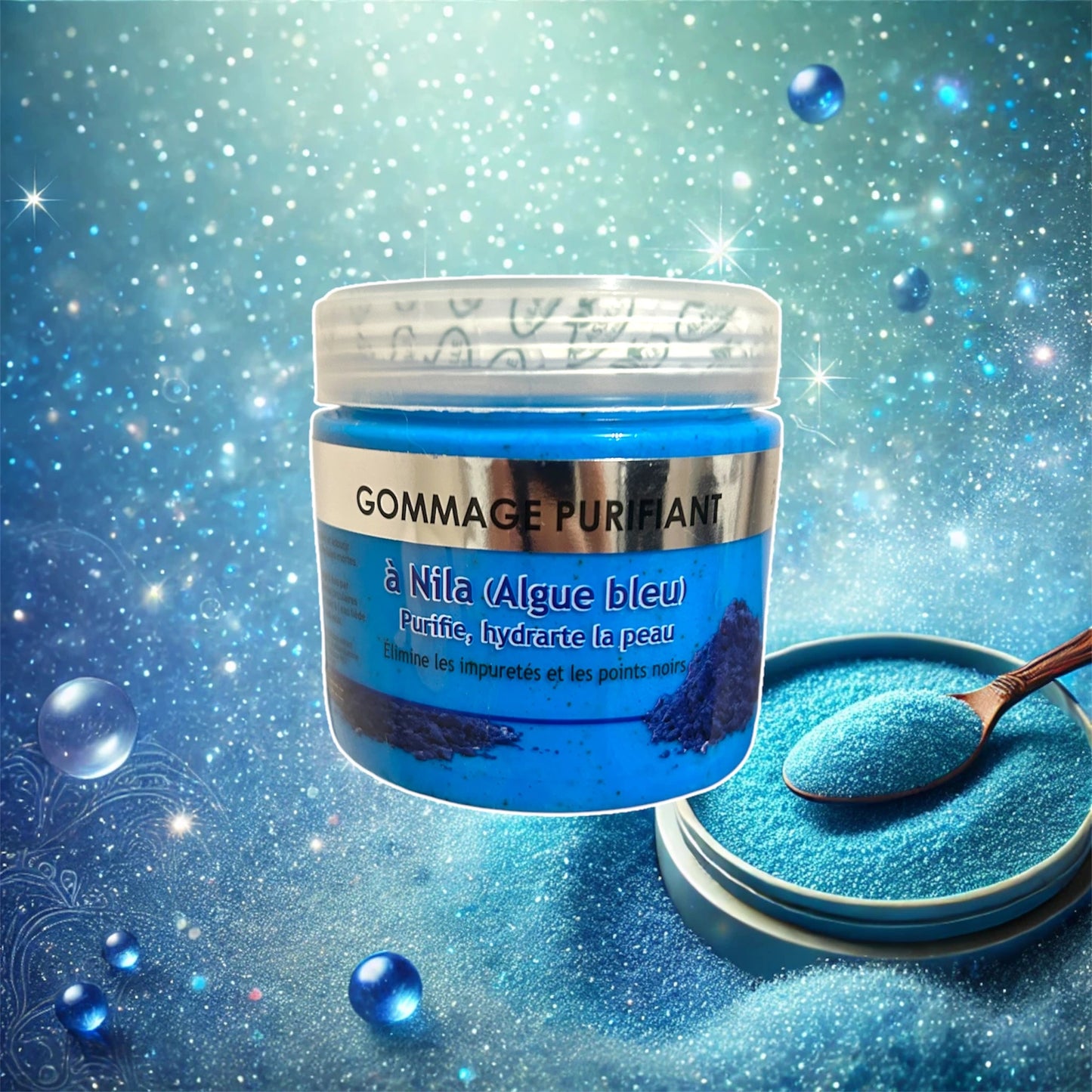 Gommage AL ASSILLE Bio al Nila Blu – Esfoliante 200g per Incarnato Luminoso e Anti-Occhiaie