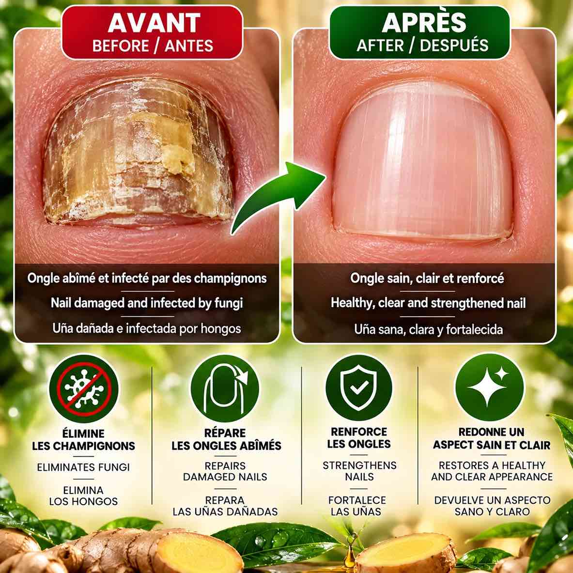 Nagelserum mit Teebaum und Ingwer Afrika Soap 30 ml – Für starke und gesunde Nägel