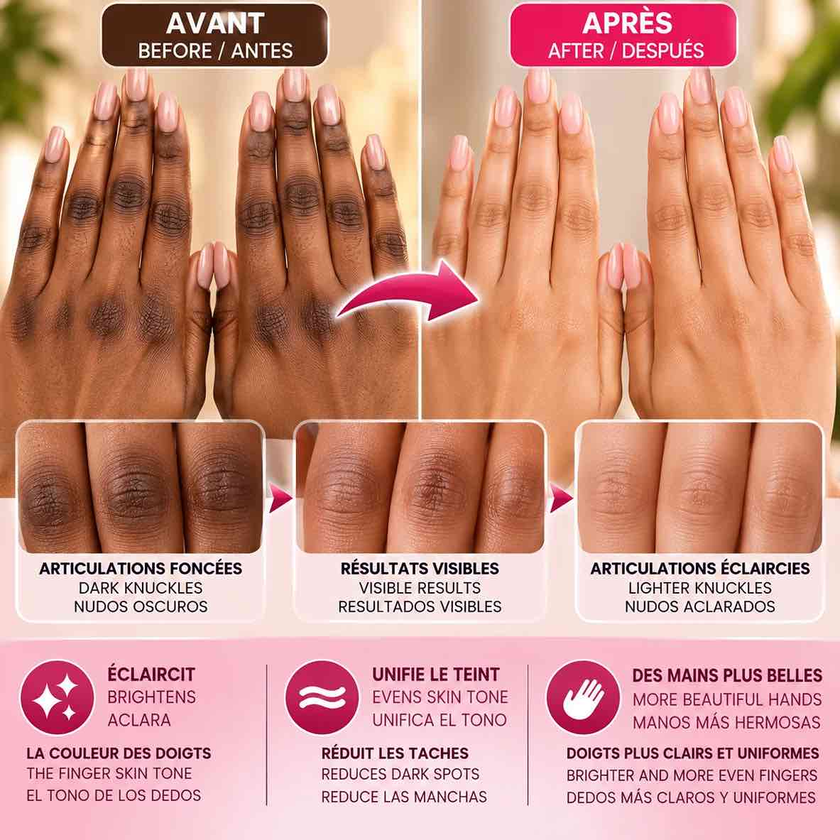 Sérum para Manos y Dedos Afrique Soap 30ml – Unifica el Tono y Aporta un Brillo Natural