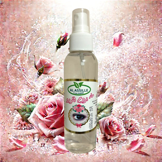 Spray d'Eau de Rose 125ml AL ASSILLE - Démaquillant, Tonifiant et Hydratant Naturel