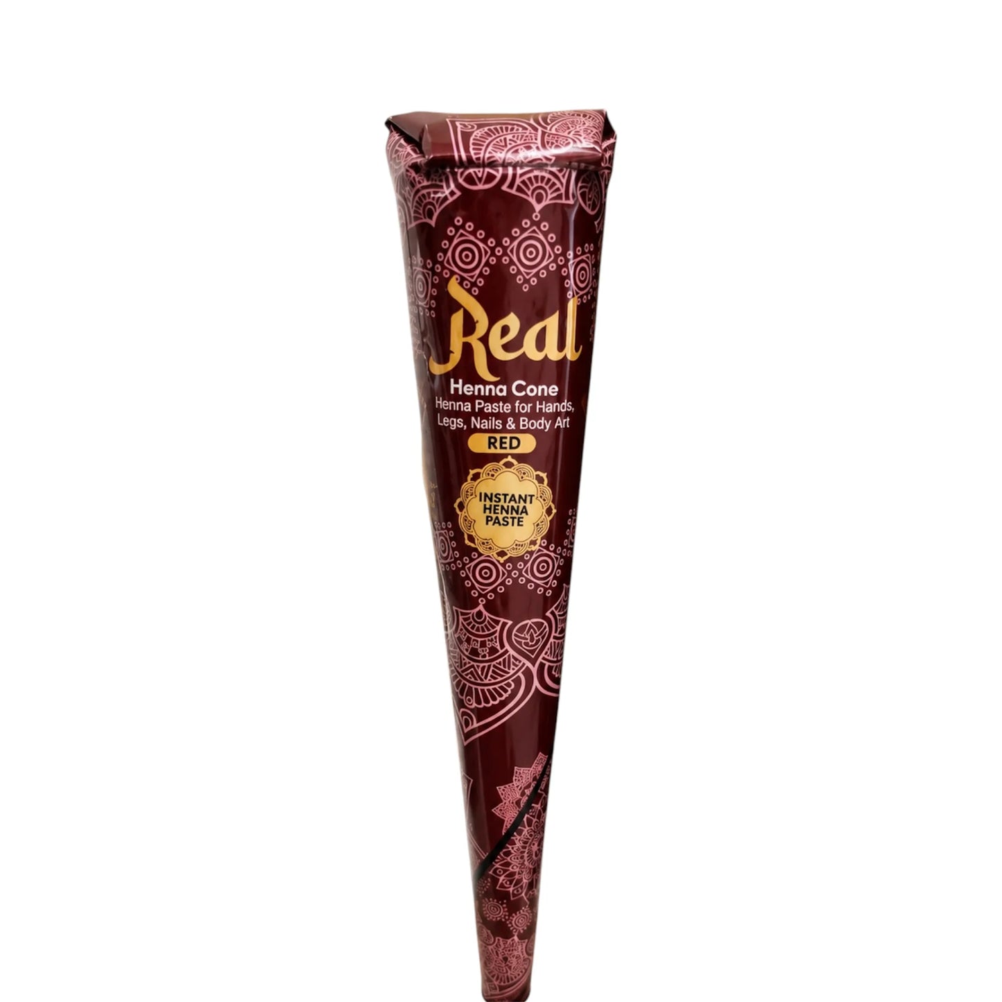Cône de Henné Instantané Rouge REAL – Tatouage Mains, Pieds, Ongles