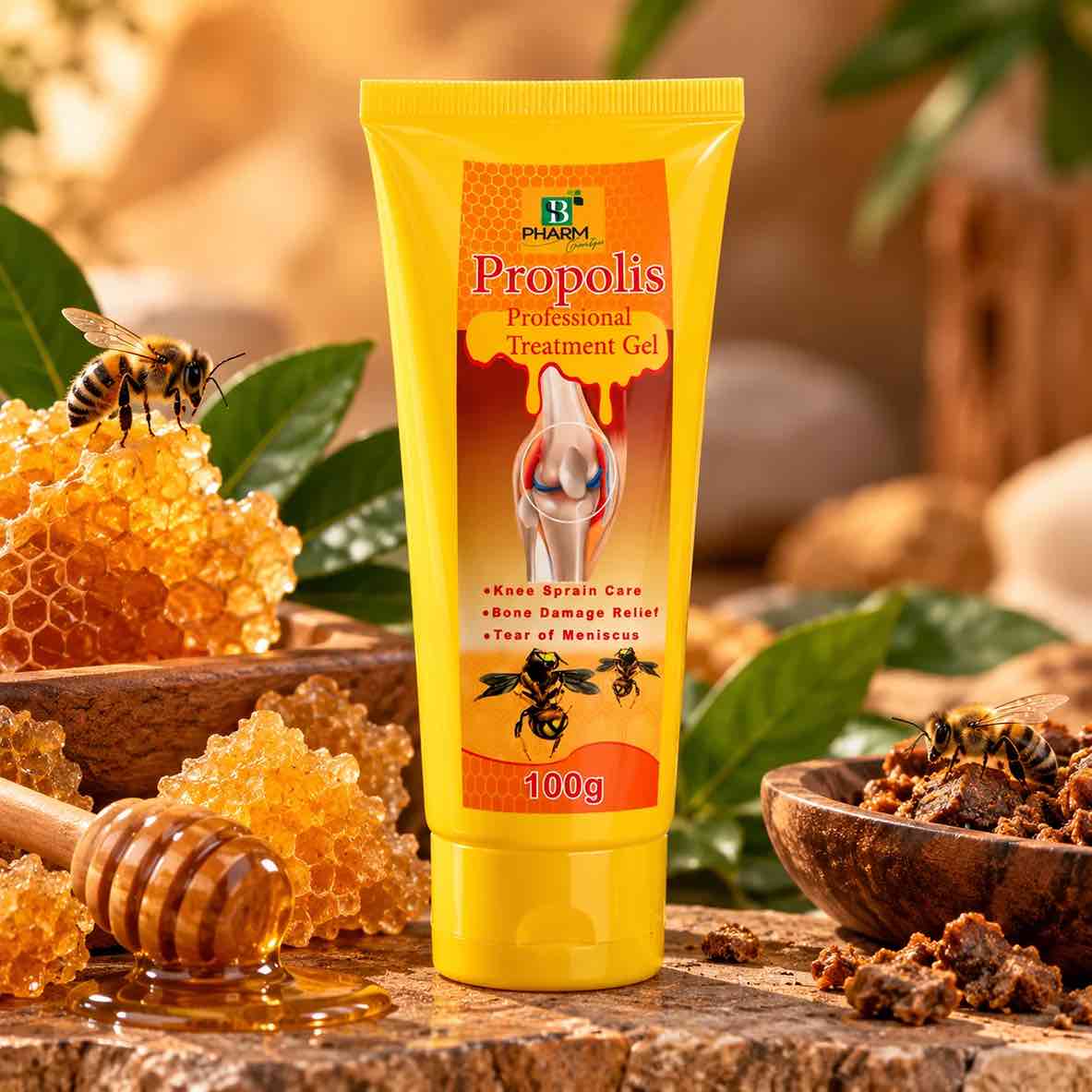 Crème Gel Propolis SB Pharm Cosmétique 100g – Confort Articulaire & Massage