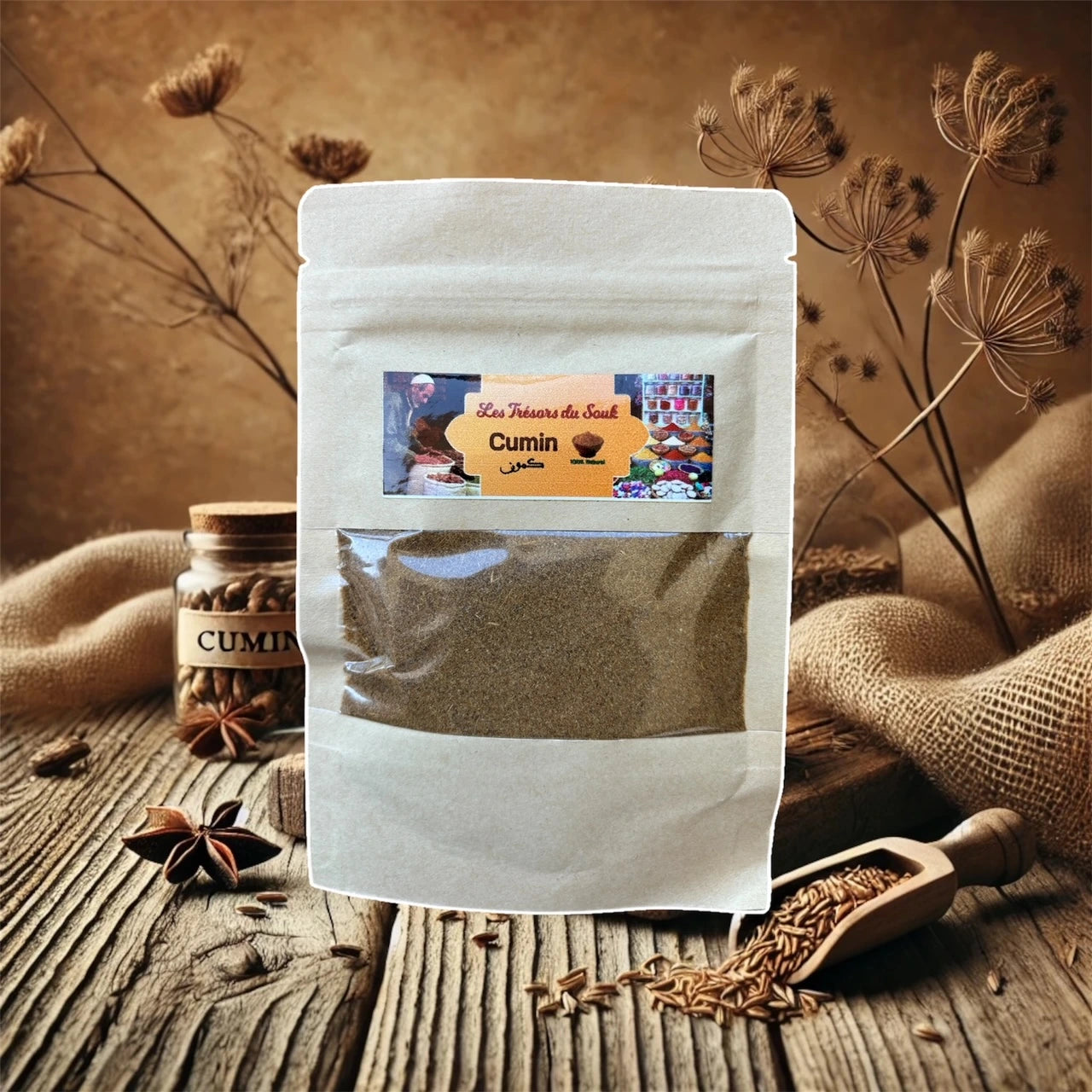 Cumin Moulu Bio 45g – Épice Naturelle Artisanale