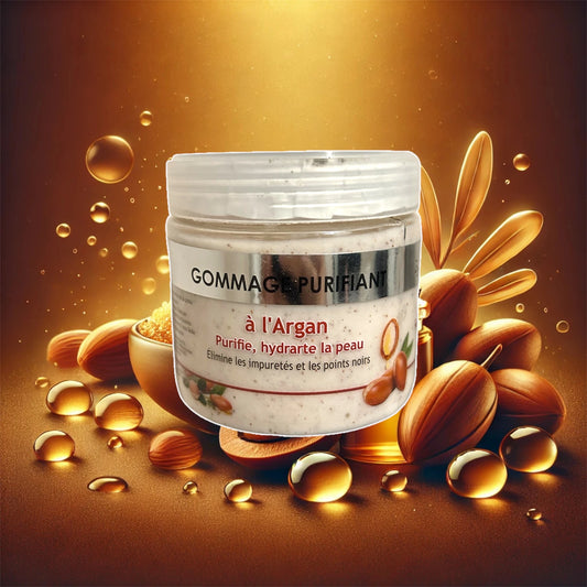 Gommage AL ASSILLE Bio à l'Argan – Exfoliant 200g pour Peau Douce et Purifiée