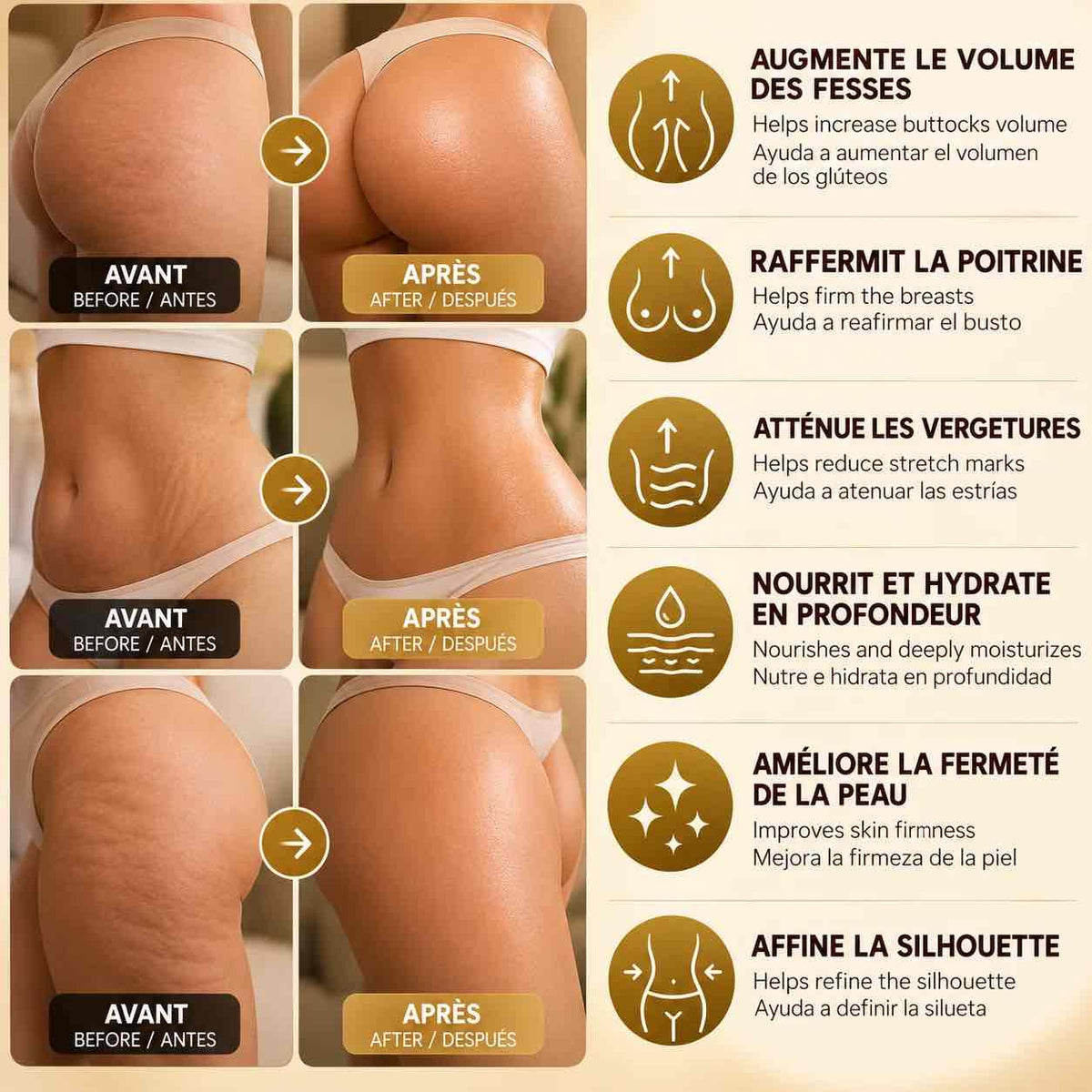 Soin traditionnel à la graisse de chameau en massage circulaire pour peau sèche