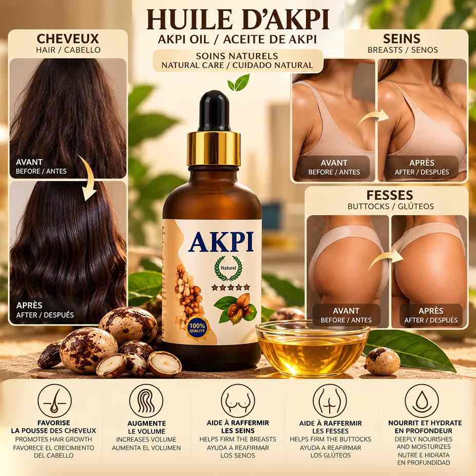 Sérum à l'Huile d'Akpi 30ml Beautiful Soins – Soin Raffermissant & Nourrissant Bio