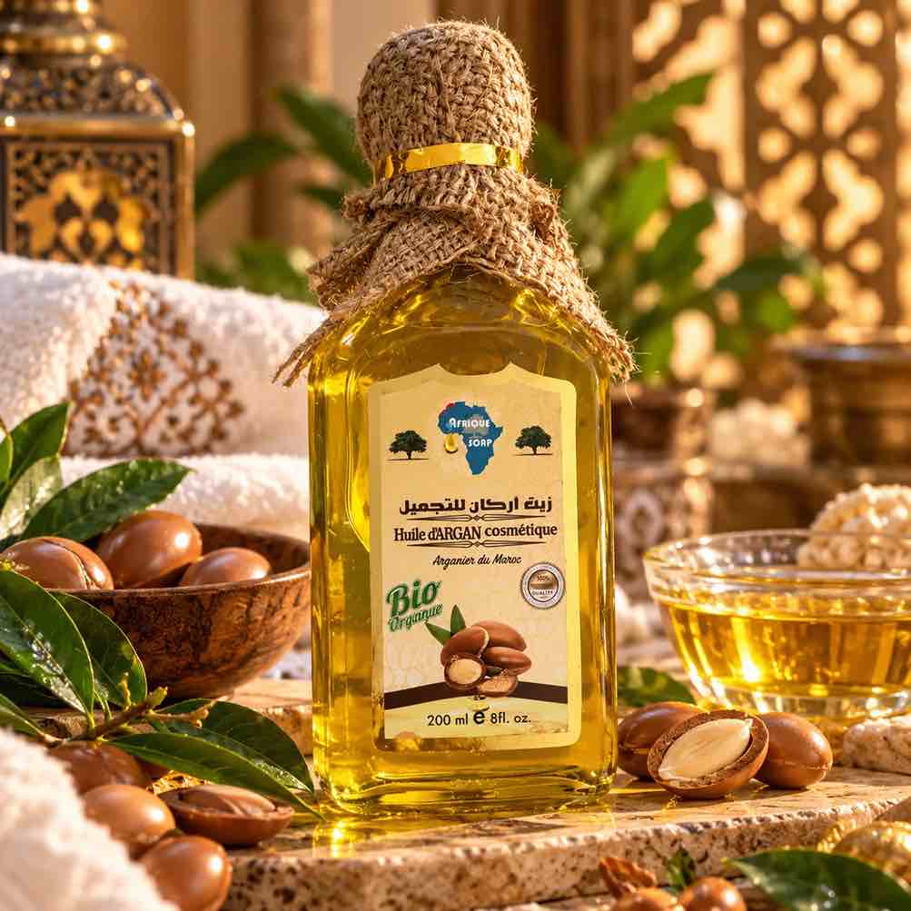 Pack Hammam Marocain Trésors du Souk – Coffret Rituel Complet 6 Produits en Panier Cadeau