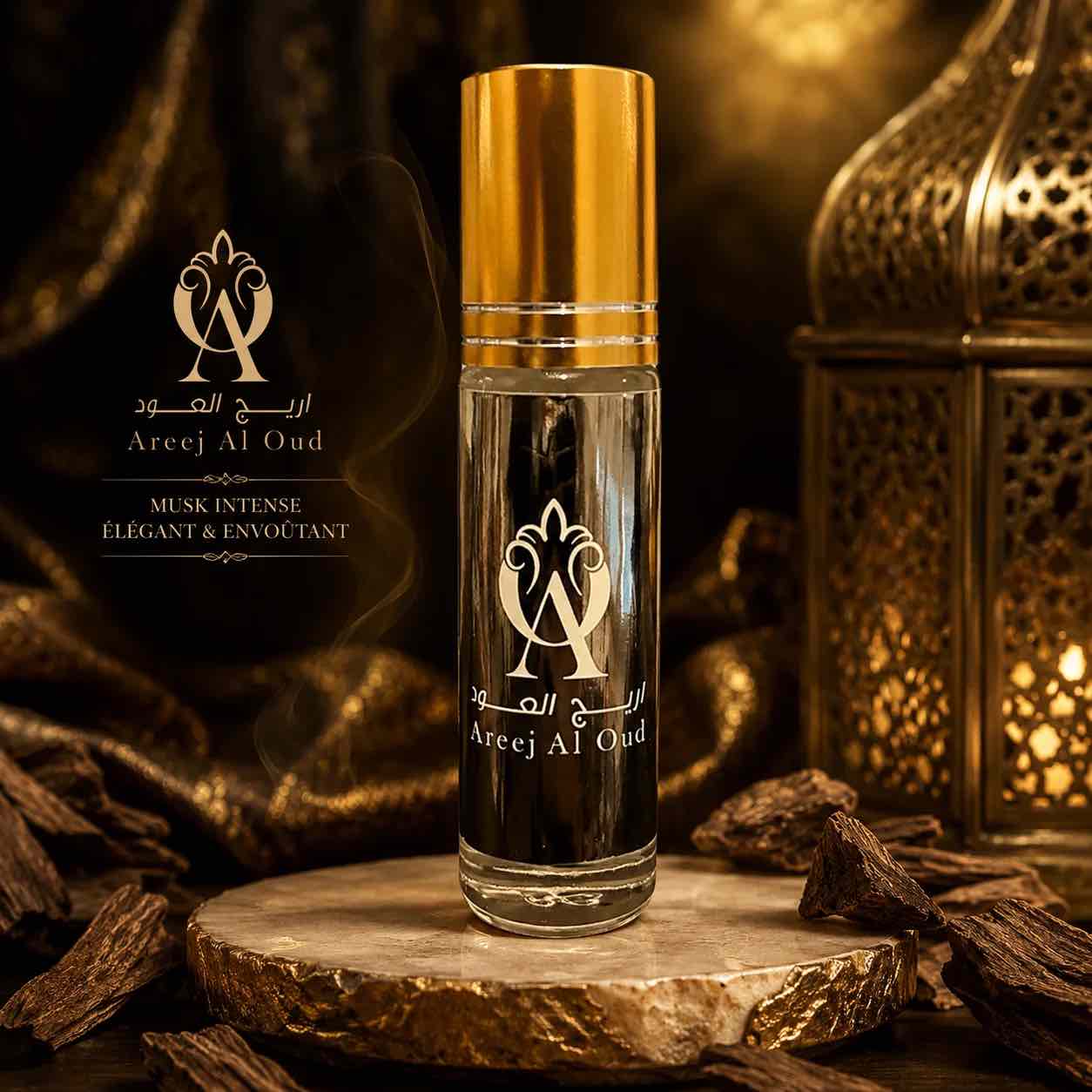 Musk Mille Fleur (Mille Warda) Areej Al Oud 6ml – Rosa, azafrán y sándalo