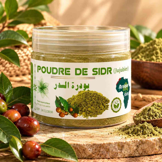 Poudre de Sidr Bio 60g Afrique Soap – Shampoing Naturel Cheveux Secs & Abîmés
