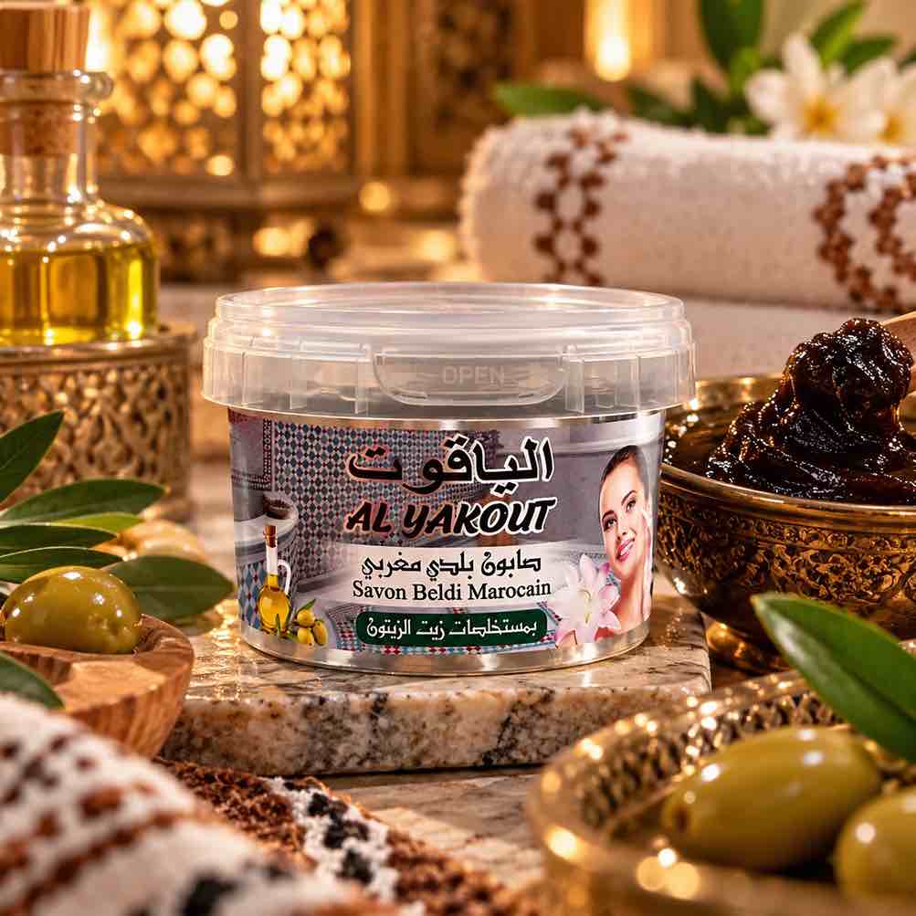 Pack Hammam Marocain Trésors du Souk – Coffret Rituel Complet 6 Produits en Panier Cadeau