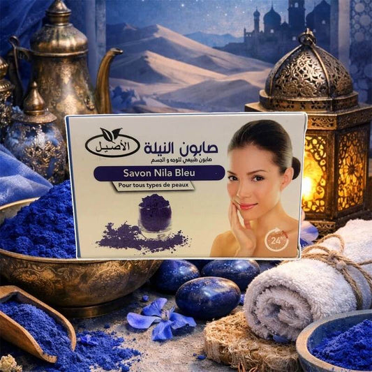 Savon Nila Bleu Al ASSILLE - Éclaircissant et Purifiant 100g