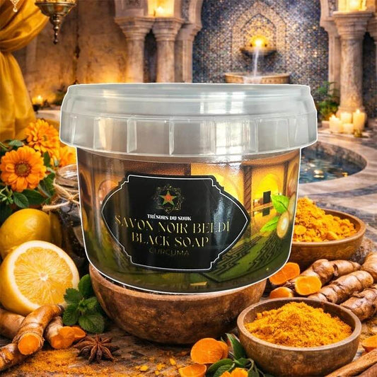 Beldi Siyah Sabun Zerdeçal 200g | Doğal Leke Karşıtı Peeling