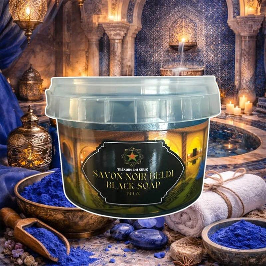 Savon Noir Beldi à la Nila – Pot de 200g | Bio et Artisanal
