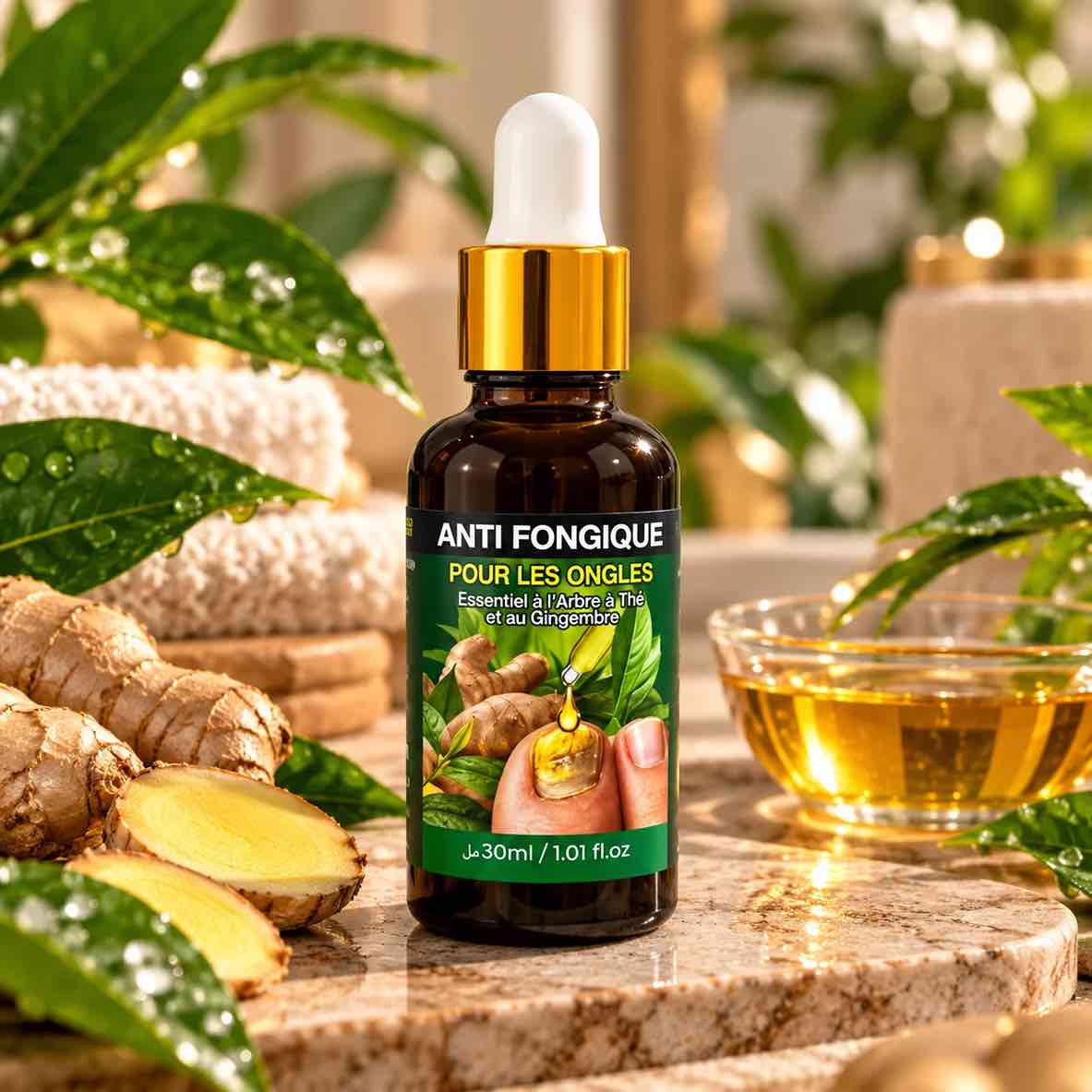 Nagelserum mit Teebaum und Ingwer Afrika Soap 30 ml – Für starke und gesunde Nägel