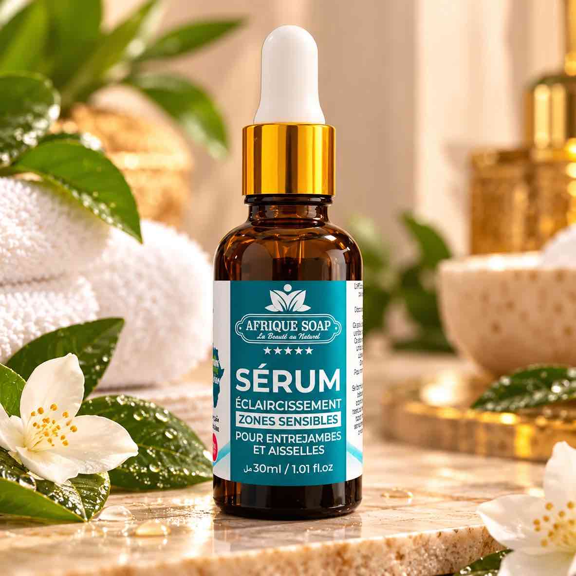 Sérum Zones Sensibles Afrique Soap 30ml – Clarifie & Unifie le Teint