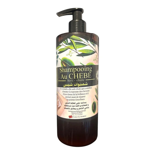 Shampoing au Chébé – 500ml Bio Anti-Chute & Pousse des Cheveux