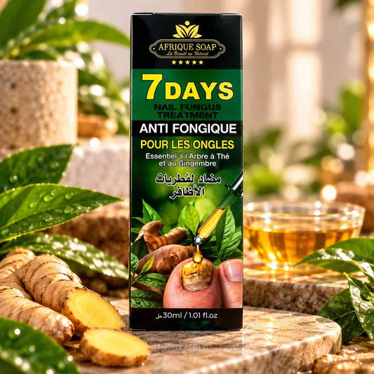 Sérum Ongles à l'Arbre à Thé et au Gingembre Afrique Soap 30ml – Ongles Forts & Sains